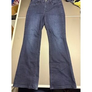 Nine West Womens Bootcut Jeans Dark Wash High Rise Denim Size 2 Indigo